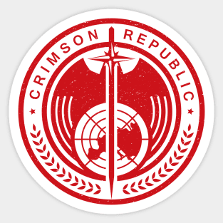 Crimson Republic Patch Sticker